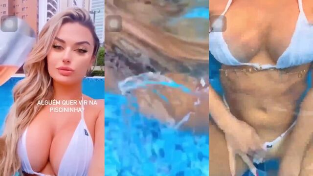 Hot Brazilian girl Amanda strips on her OnlyFans account