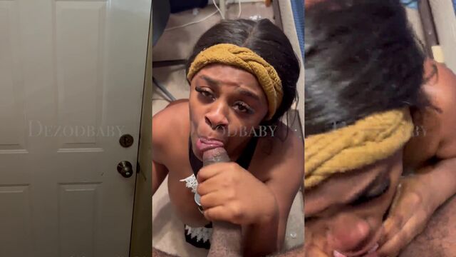 Busty Ebony Tease with Huge Juicy Tits Gets TittyFucked