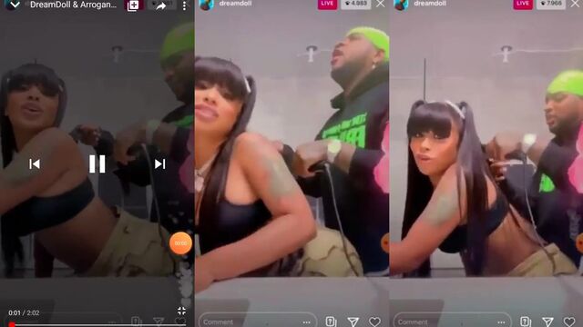 Rapper goes wild with Dream Doll in an unforgettable Instagram live session