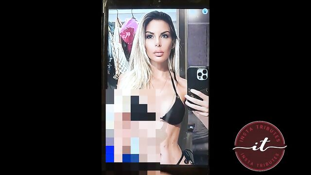 Hot Latina babe gets a cum tribute in an intense scene