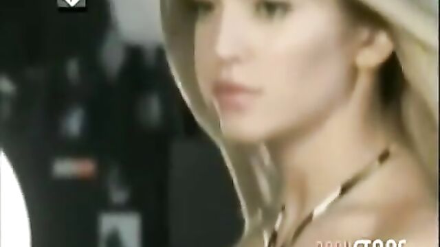 The beautiful Luisana Lopilato, a golden-haired Argentine model, enjoys intimate moments