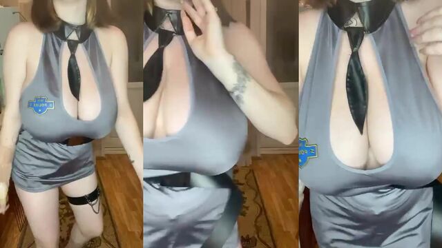I’m famous for my huge and oily jugs, watch me play with them