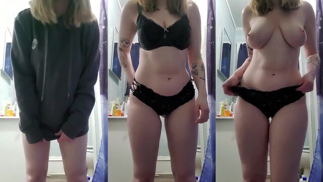 A cute white girl masturbates and shows her holes in a steamy Reddit video