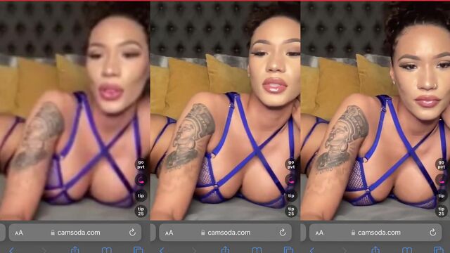 Ghetto redbone rides and gags on a big cock