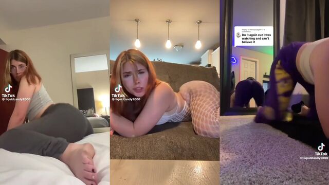 A fat PAWG shakes her ass covered with liquid candy