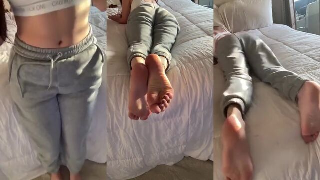 Hot Latina shows off her amazing thick and juicy soles