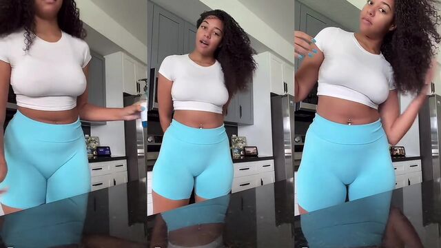 College dude's video of bubble butt Latina teen leaked on TikTok