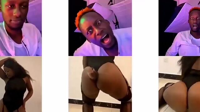 Thick ebony Sherlyne Anyango shakes big booty on cam