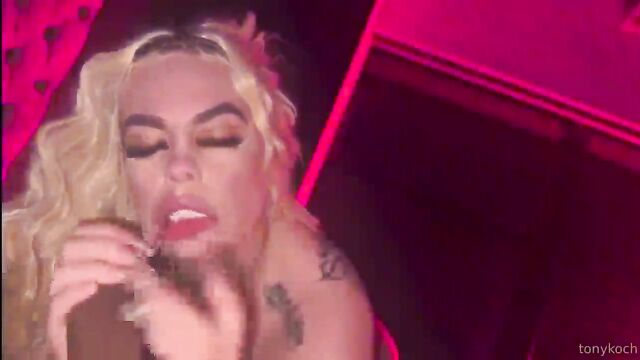 The hottest big tits girl in the world gives you a deepthroat blowjob