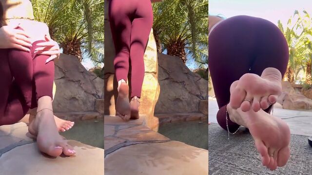Hot Latina with thick, juicy soles shows off her amazing feet