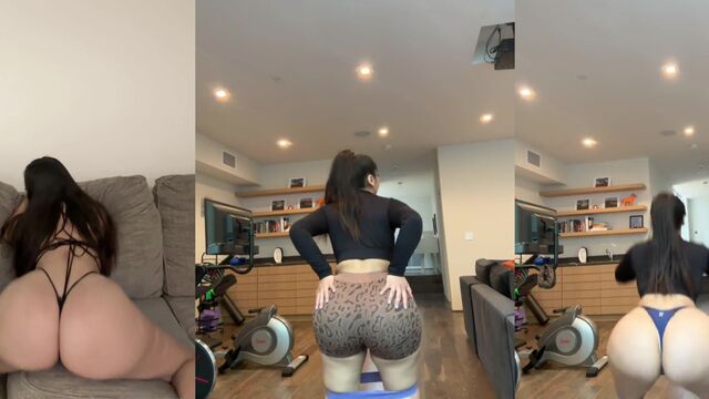 Pam Yamz shows off her big booty and twerks with those amazing cheeks
