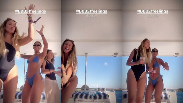 Clara Aguilar, ex BBB, enjoys herself with a close-up shot of her melada