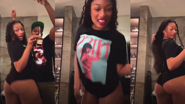 Megan Thee Stallion shakes her slim thick ass on TikTok