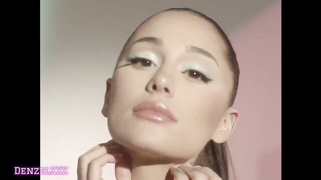 Ariana Grande gets a messy facial in this steamy PMV parody