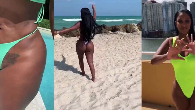 This thick chick, Bernice Burgos, has the biggest ass in the world!