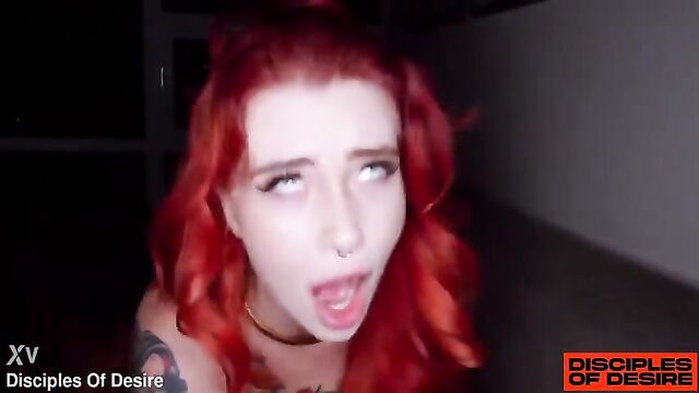 The tattooed girl is getting fucked hard by her horny boyfriend in this hot video