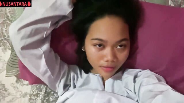 Malay beauty having sex on the beach is amazing