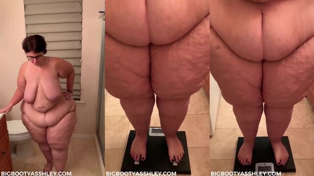 Fat BBW shakes her fat ass with amazing body