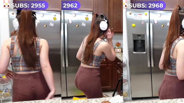 A white girl gets caught streaming her irl ass on cam