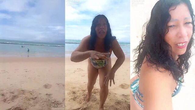 Brazilian milf Dinha enjoys herself with a lot of movement on YouTube