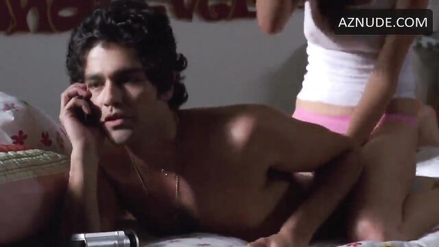 Adrian Grenier shows off his body while playing with his cock