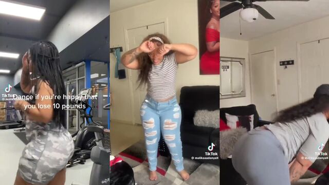 I shake my big booty on TikTok and get fucked by strangers