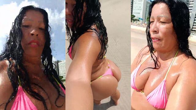 Brazilian milf Dinha enjoys herself with a lot of movement on YouTube