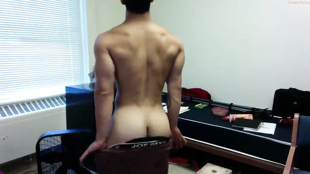 Asian Filipino boy masturbates for a friend on webcam in this steamy recording