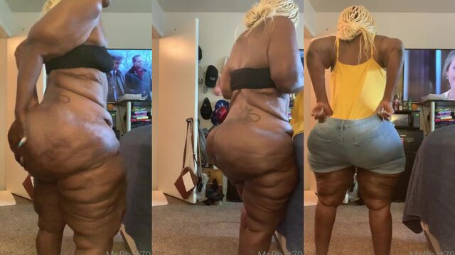 Preggo ebony with saggy boobs gets fucked hard in POV