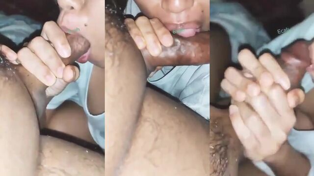 A man tried to run away from his wife, but she caught him