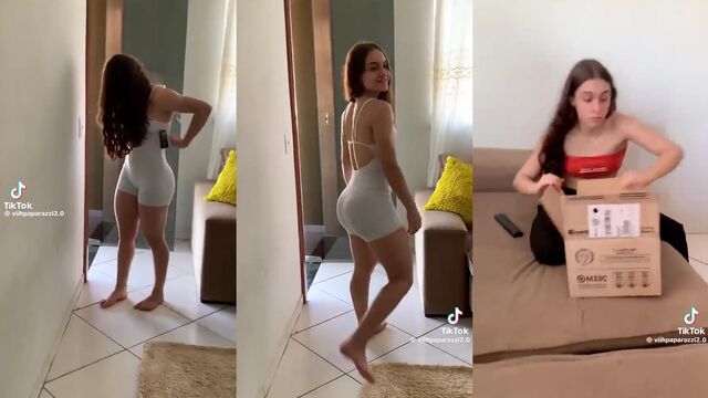 Nicole Reis shows her huge boobs in a super hot homemade video