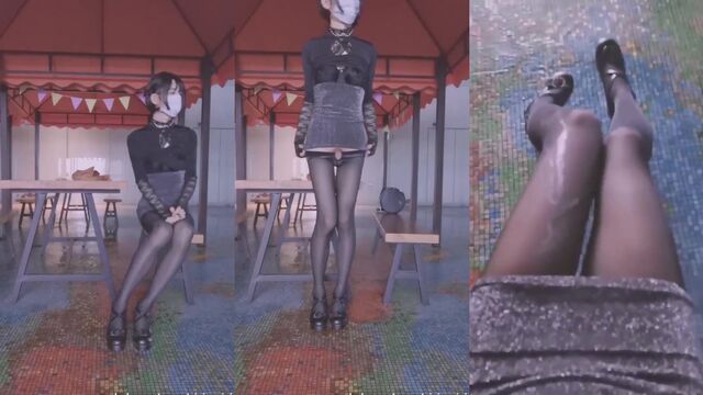 A sexy Asian sissy girl got a lot of cum with toy 003