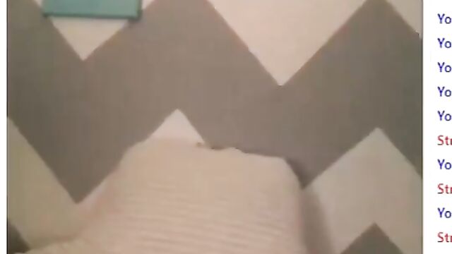 Hot guy wanking his cock on a webcam show
