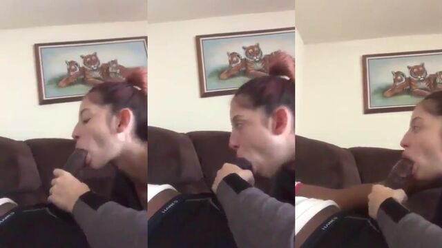 BBC DEEPthroat facefucking by tattooed slut