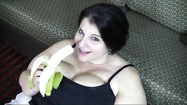 A fat woman shows her huge ass during a hot sex scene