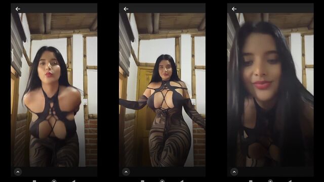 Big tits Latina brunette enjoys hardcore anal sex