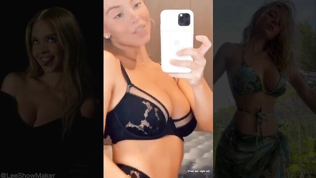 Hot swee Syd dances for the camera, challenging you not to cum