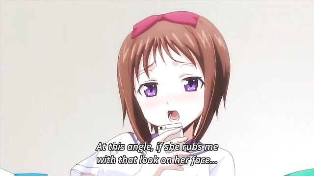 Hot ecchi anime action in the bath with okusama!