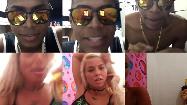A man with a big dick cums on the sexy Brazilian beauty