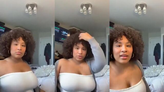 Juicy Dominican BBW gets her pussy eaten on Instagram live