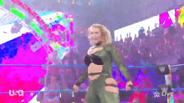 The masked wrestler has a special request for the busty beauty Nikkita Lyons