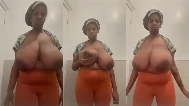 Lactating ebony tits make for a hot scene