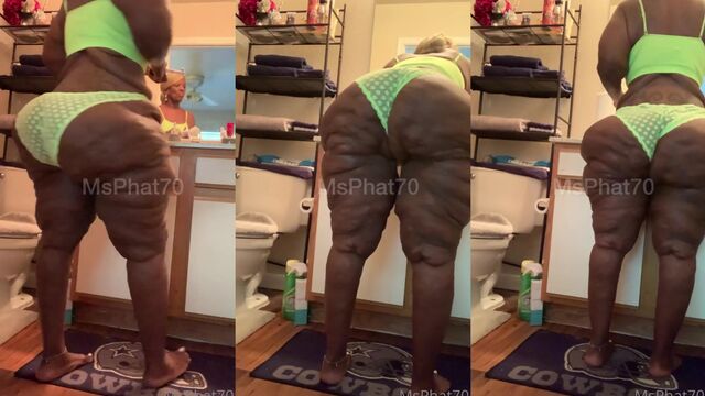 Ebony with saggy boobs gets fucked outdoors in steamy JOI action