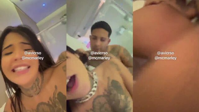 A man with a big cock fucks his pretty young girlfriend