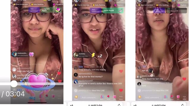 Hot VJ babe shows off her sexy big ass on live stream