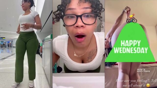 Soft ass leaks cum after intense clapping and twerking