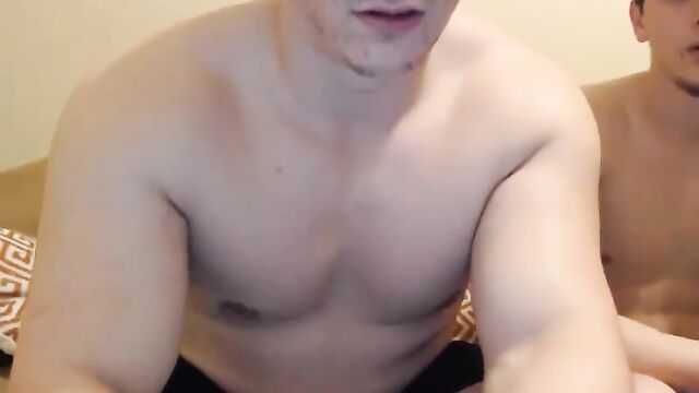 Hot camboy action with a big load after a long time without sex