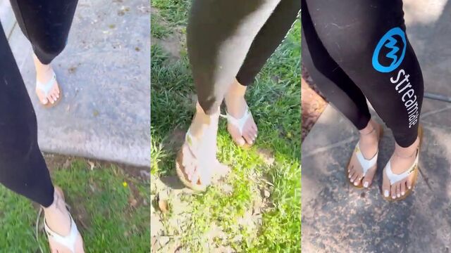 Petite Latina shows off her thick, juicy soles and toes
