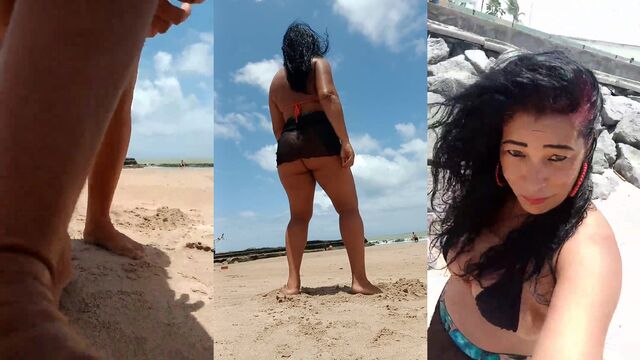 The sexy Brazilian milf Dinha Coroa enjoys herself on YouTube