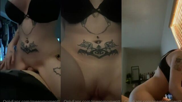 Gothic altgirl gets fucked hard in reverse cowgirl